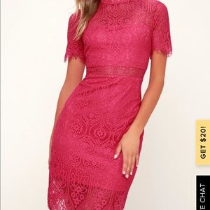 Pink Lace Dress